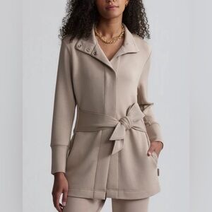 Varley Beige Anset Belted Jacket